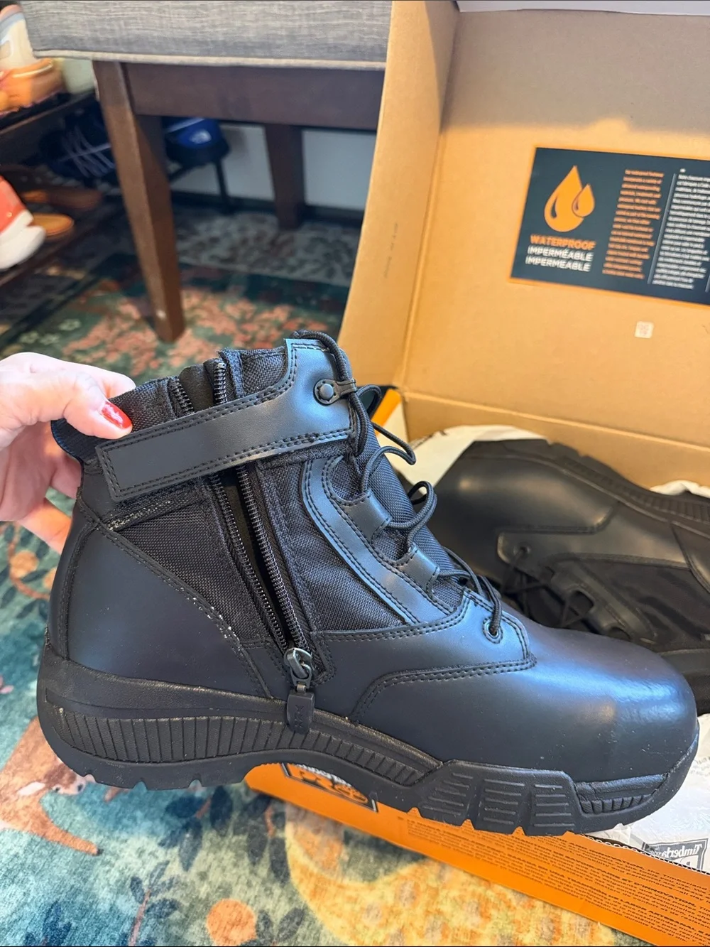 Timberland PRO Black Box with Orange Logo